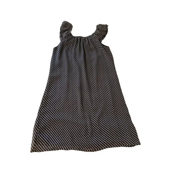 💖Old Navy Women's Sleeveless Patterned Dress Small Black & White - Picture 2 of 6